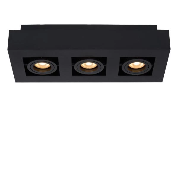 Lucide XIRAX - Deckenstrahler - LED Dim to warm - GU10 - 3x5W 2200K/3000K - Schwarz - detail 1